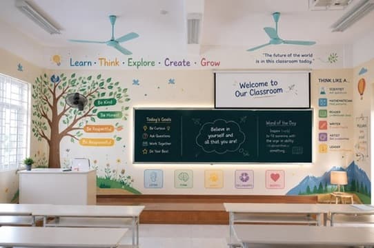 School Wall Transformation after