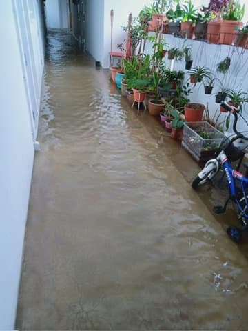 Shared corridor water leak